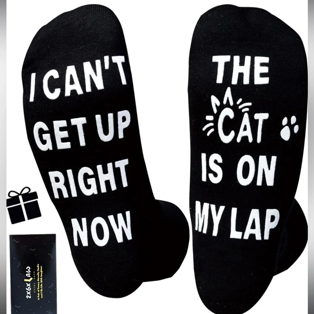 NEW Black Cat Lover Socks